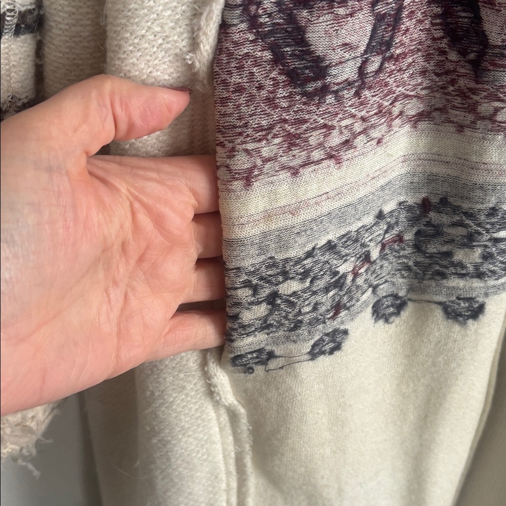 Free People | Nordic Knit Alpine Escape Long Zip Up Sz M - Picture 16 of 17